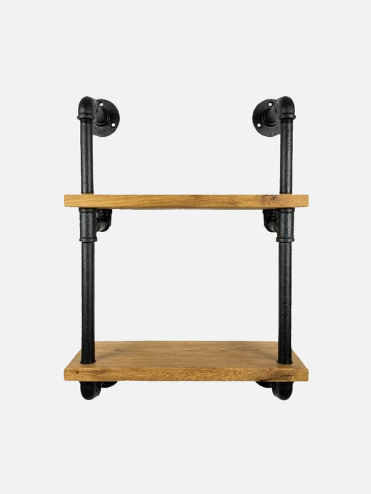 HUGO elegantes Wandregal freigestellt mit weißem Hintergrund.