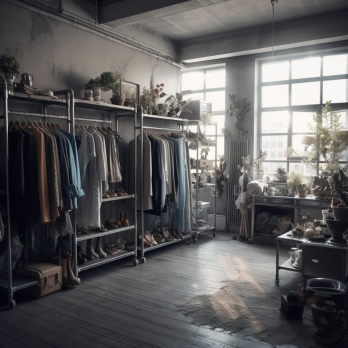 Industriële Chic: Geef uw garderobe een nieuwe look met zwarte metalen buiskleidingrekken