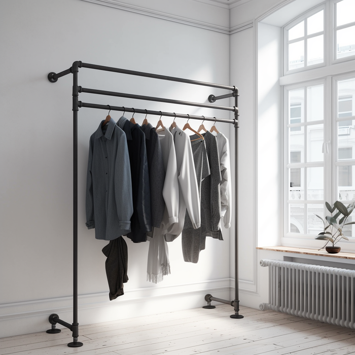 Metalen buisrekken voor kleding: de perfecte oplossing voor kleine ruimtes