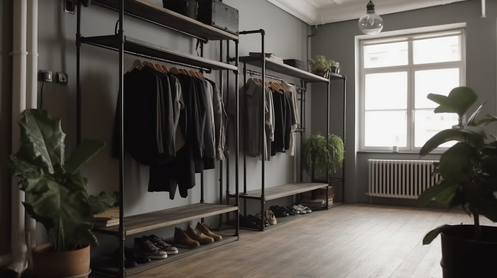 Metalen buisrekken voor kleding: Een tijdloze keuze voor modern wonen