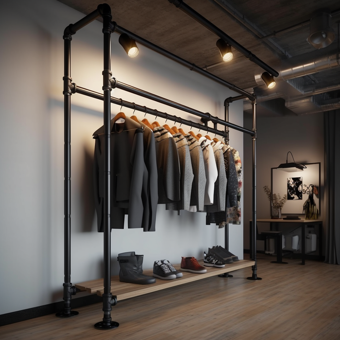 De esthetiek van industrieel design: focus op kledingrekken van buizen