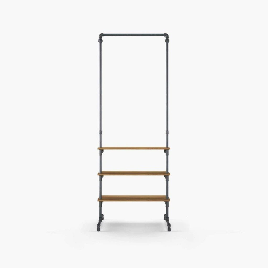 SUSAN freistehender Kleiderständer mit Regalen