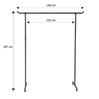 Skizze Elisa mit Höhe 187cm und Breite 140cm