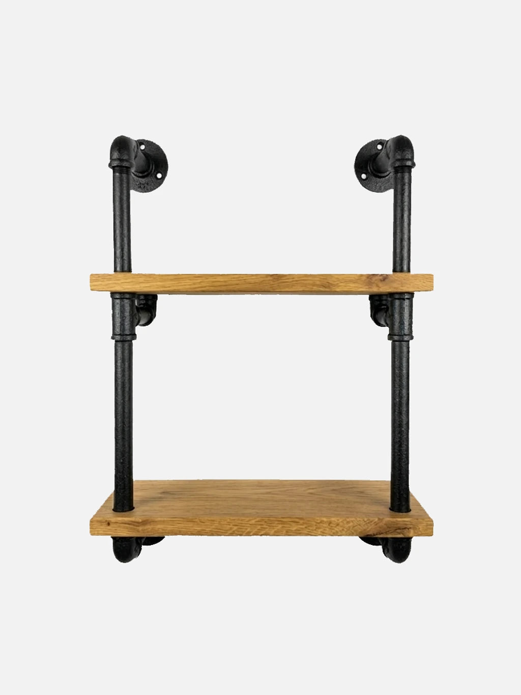 HUGO elegantes Wandregal freigestellt mit weißem Hintergrund.