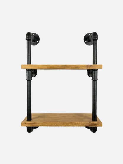 HUGO elegantes Wandregal freigestellt mit weißem Hintergrund.