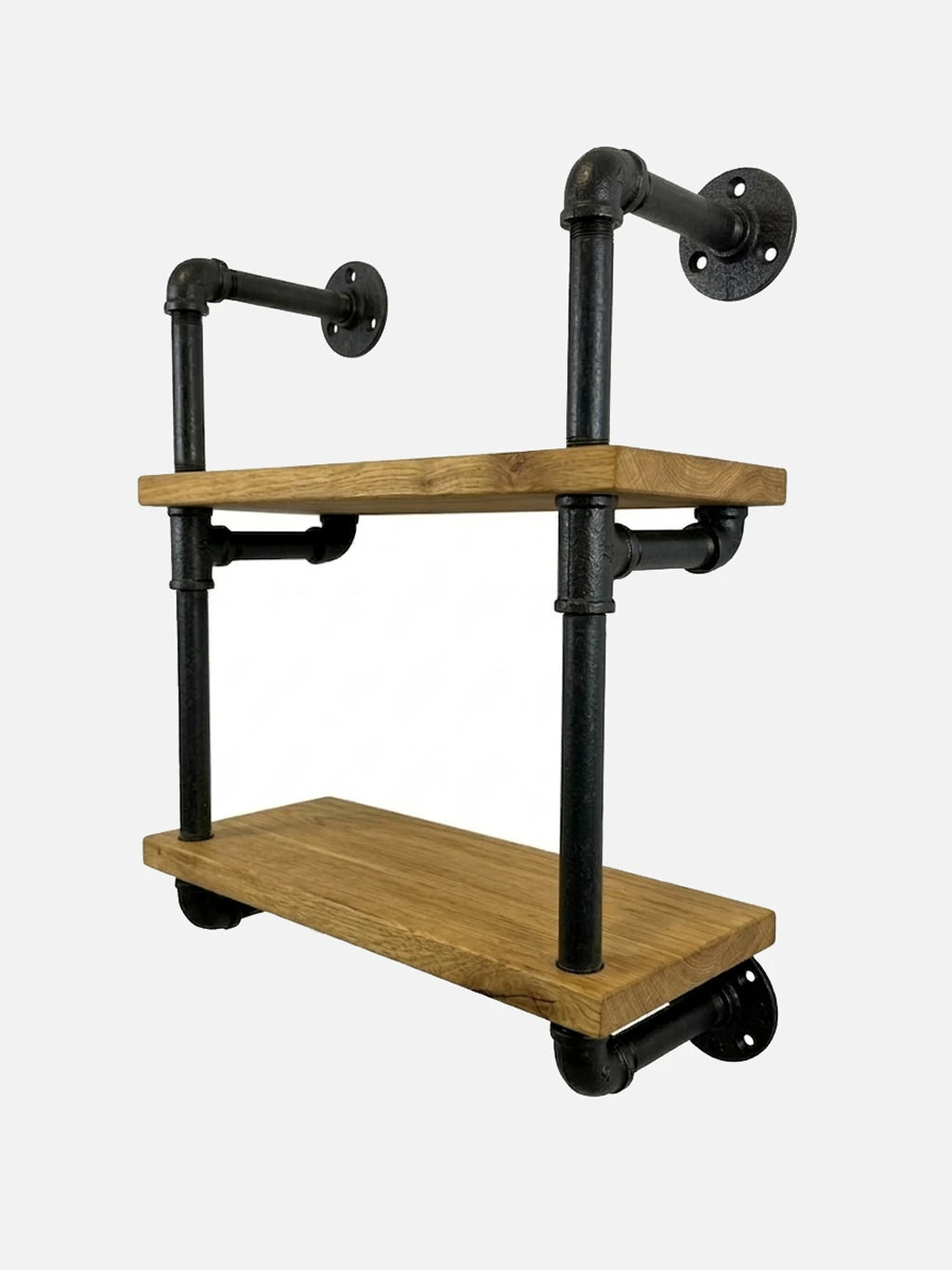 HUGO elegantes Wandregal freigestellt mit weißem Hintergrund.