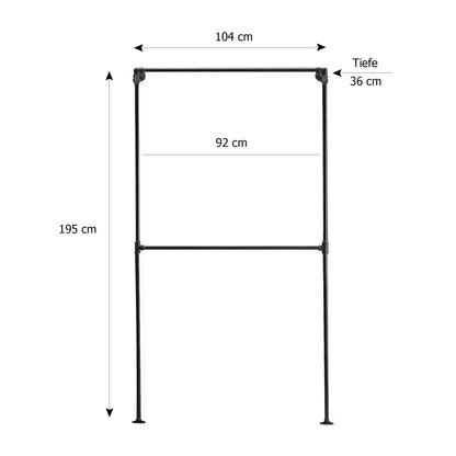 LEA Wandmontierte Kleiderstange